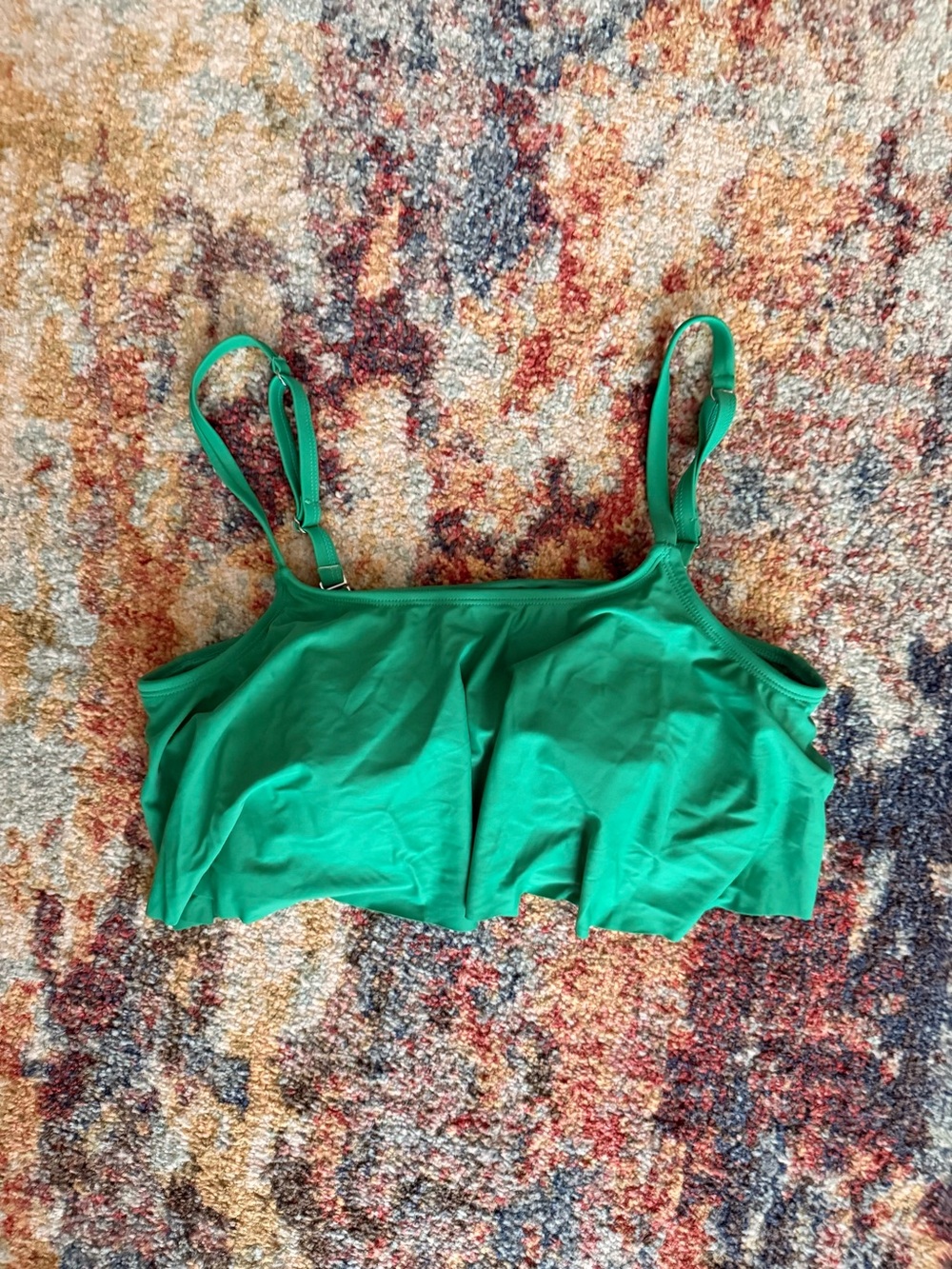 Flowy Ruffle Swim Bikini Top - Picture 7 of 11
